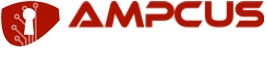 Ampcus Cyber red and white logo