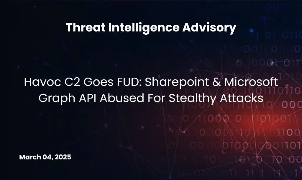 Havoc C2 Goes FUD: Sharepoint & Microsoft Graph API Abused For Stealthy Attacks